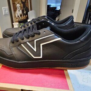 VANS LOWLAND 2.0 SNEAKERS SHOES Black / White VN000D6RB8C MEN SZ 10.5 SKATEBOARD